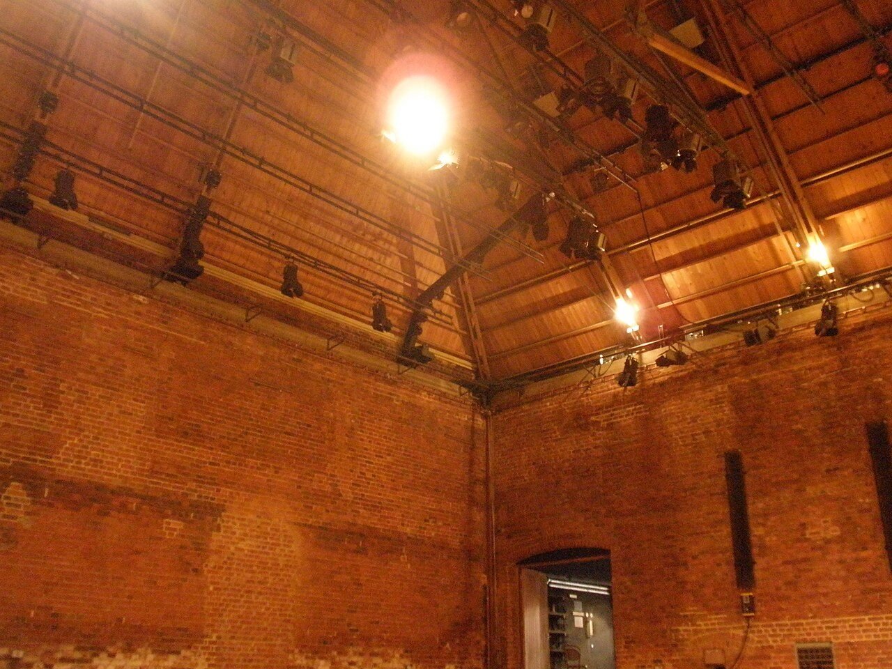 The timber-roofed interior of Snape Maltings Concert Hall, home of the Aldeburgh Festival.