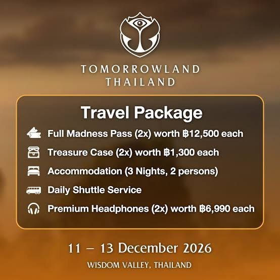 Tomorrowland Thailand 2026 travel package details